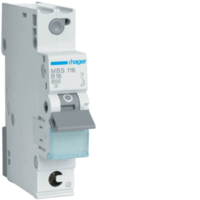 Hager LS-Schalter B16A 1-pol. 6kA
