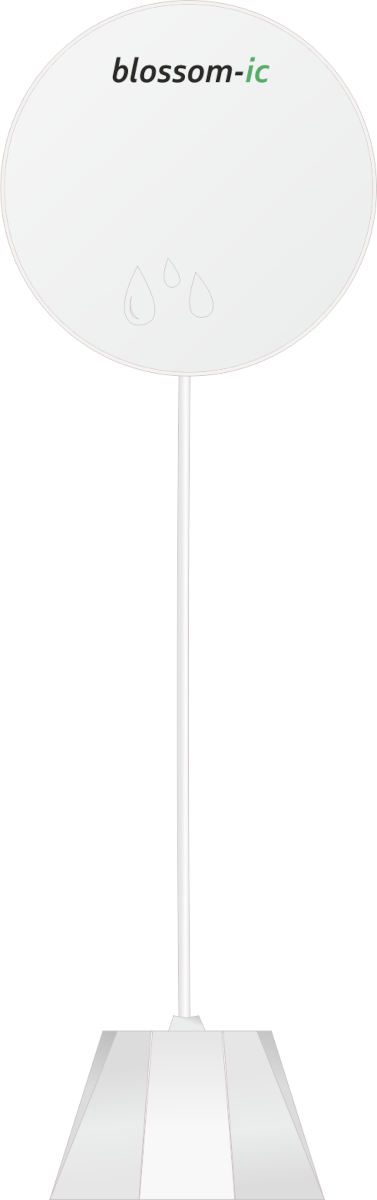 Blossom IC Magelan Leckage Sensor MLS-3969 | Home Perfect Blossom IC Magelan Leckage Sensor MLS-3969, Frontalansicht, Grafik