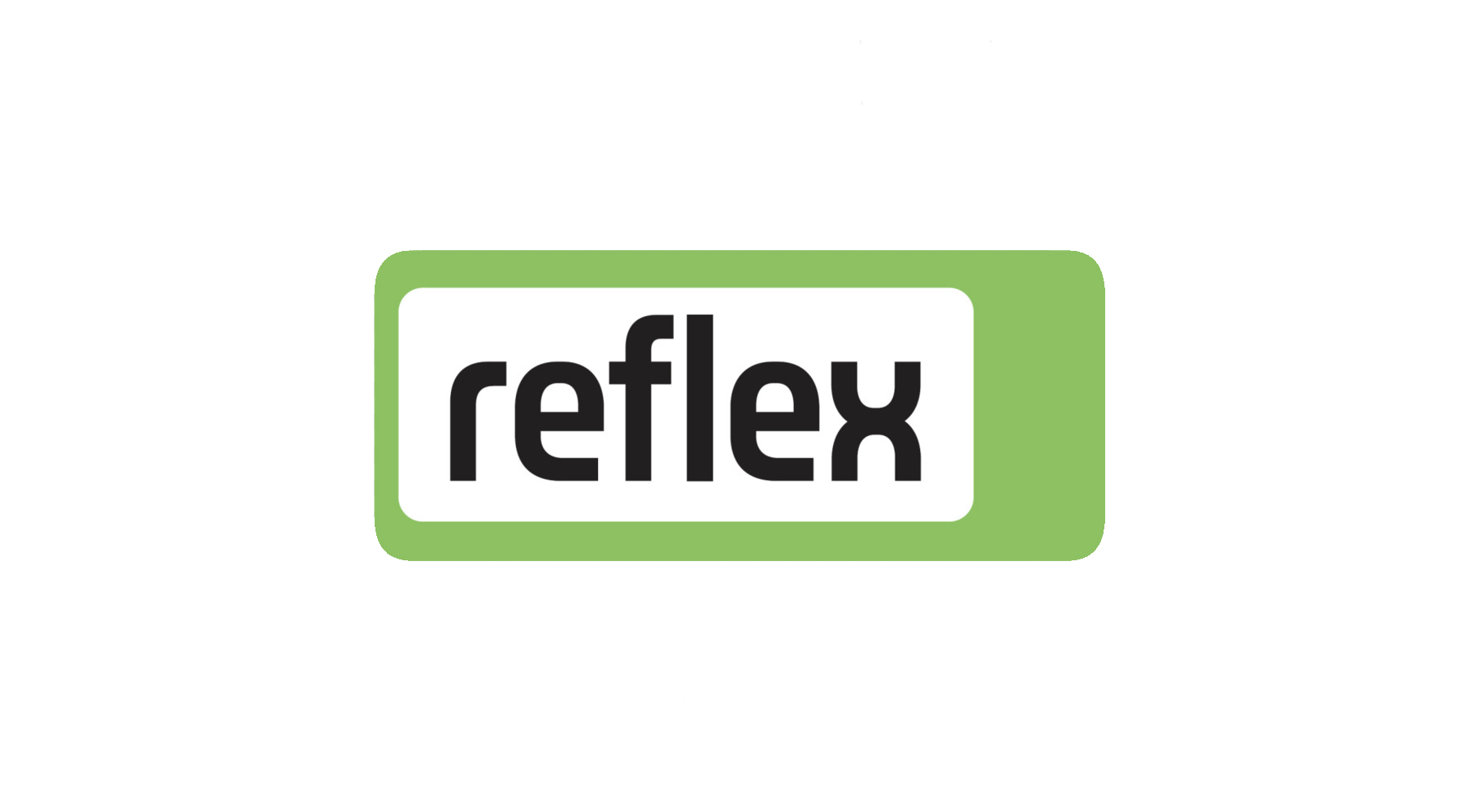 Reflex Logo vor weißem Hintergrund