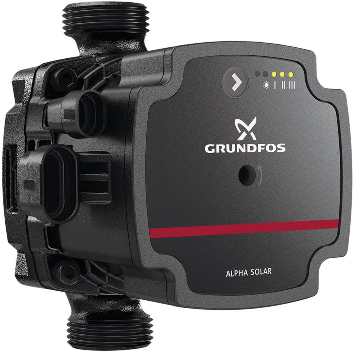 Grundfos ALPHA SOLAR 15-75 | Home Perfect Grundfos ALPHA SOLAR 15-75, Frontalansicht, auf weißem Hintergrund
