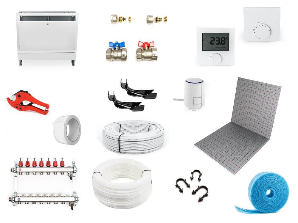 10-100 m² Tacker systeem complete set van 16 incl. besturingstechnologie