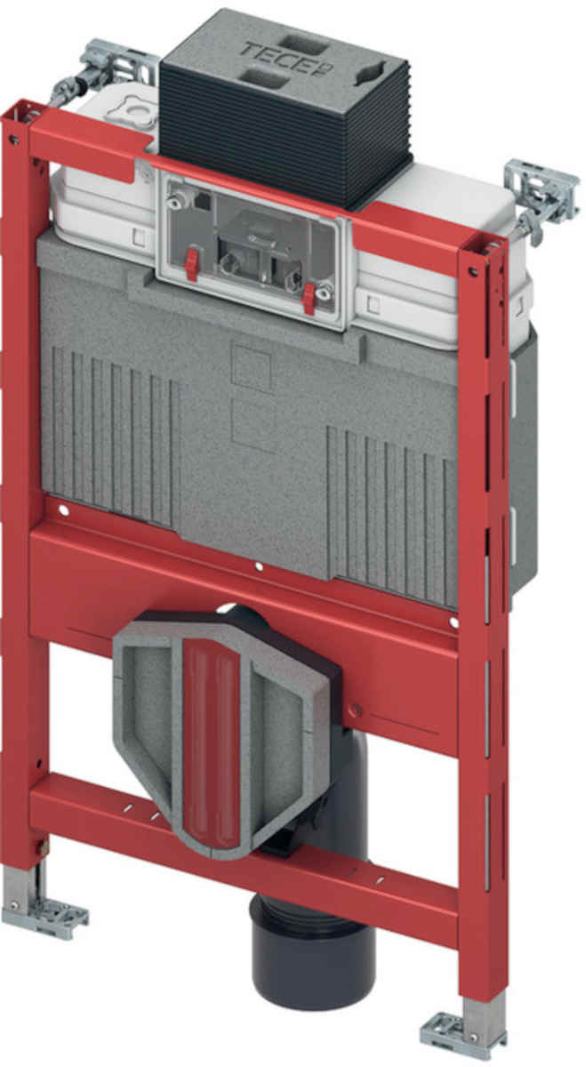 TECEprofil WC-Modul mit Uni-Spülkasten, Bauhöhe 820 mm | Home Perfect TECEprofil WC-Modul mit Uni-Spülkasten, Bauhöhe 820 mm, Vorderansicht, vor weißem Hintergrund