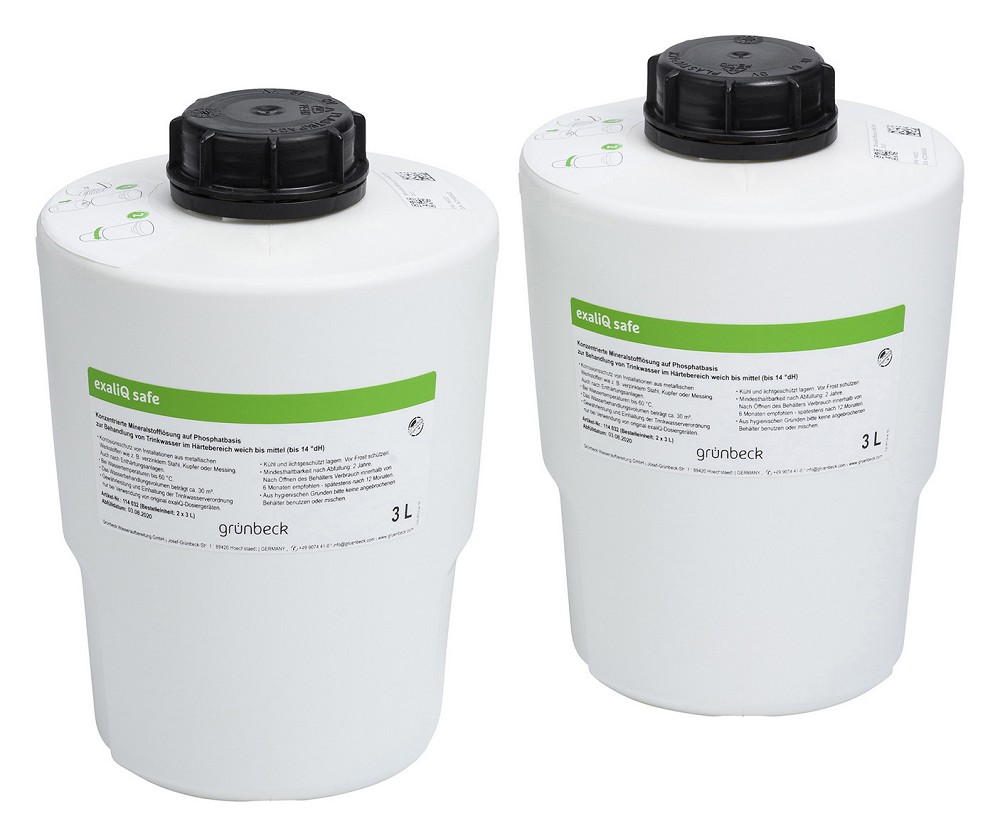 Grünbeck Mineralstofflösung exaliQ safe | Korrosionsschutz | 2x3 Liter | 114032 Grünbeck Mineralstofflösung exaliQ safe | Korrosionsschutz | 2x3 Liter | 114032