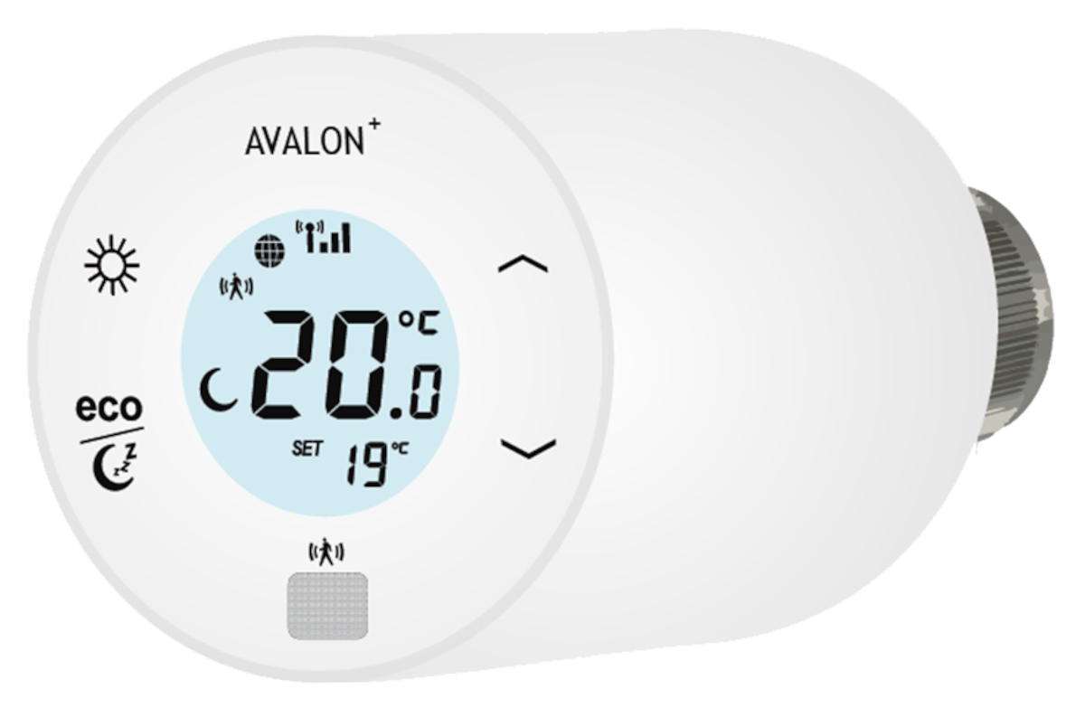 Blossom IC Avalon+ Heizkörperthermostat AP-3977 | Home Perfect Blossom IC Avalon+ Heizkörperthermostat AP-3977, Grafik, Seitendarstellung