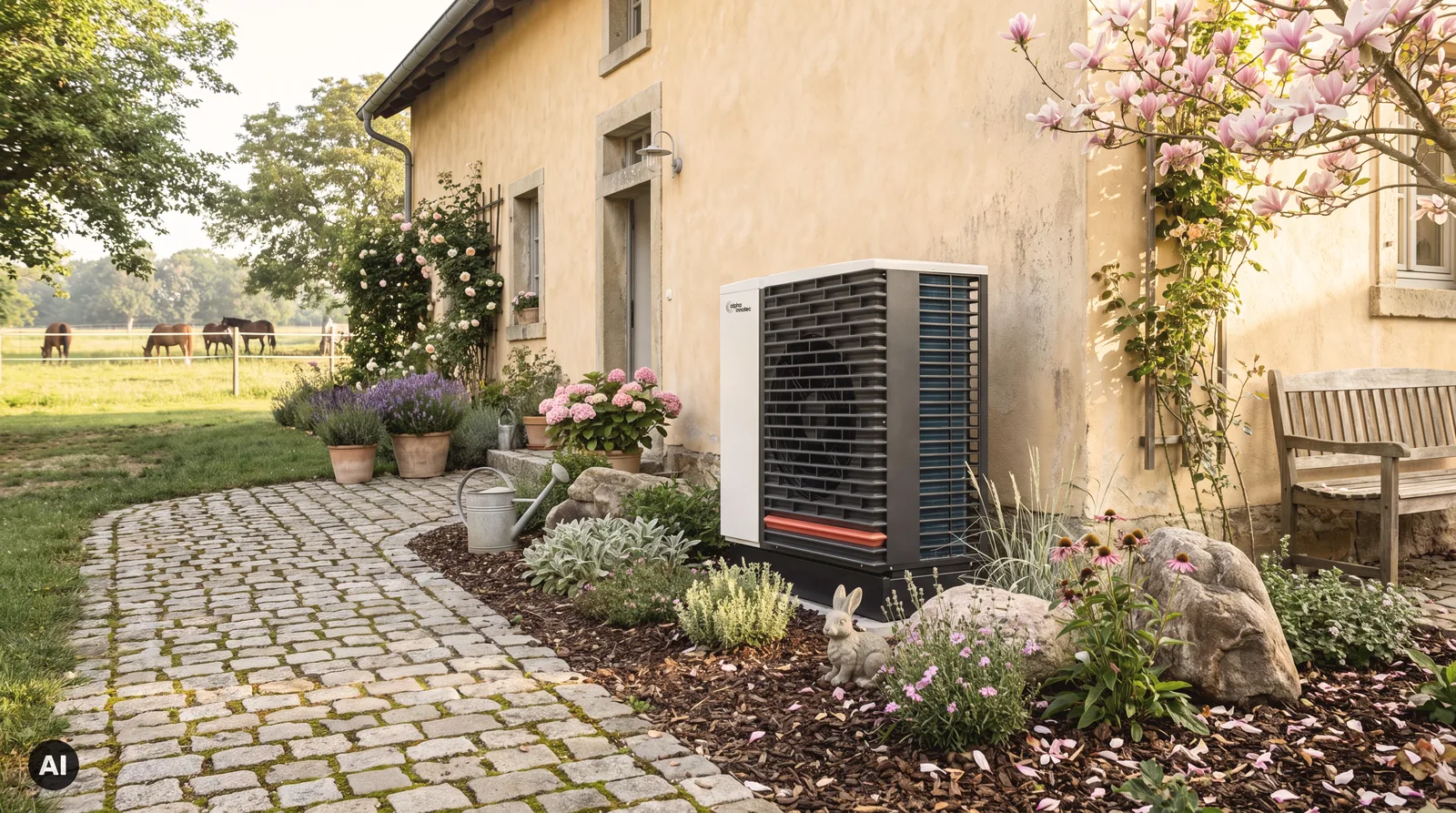 alpha innotec Hybrox 16 Luft/Wasser-Wärmepumpe R290 Monoblock zum Heizen und Kühlen