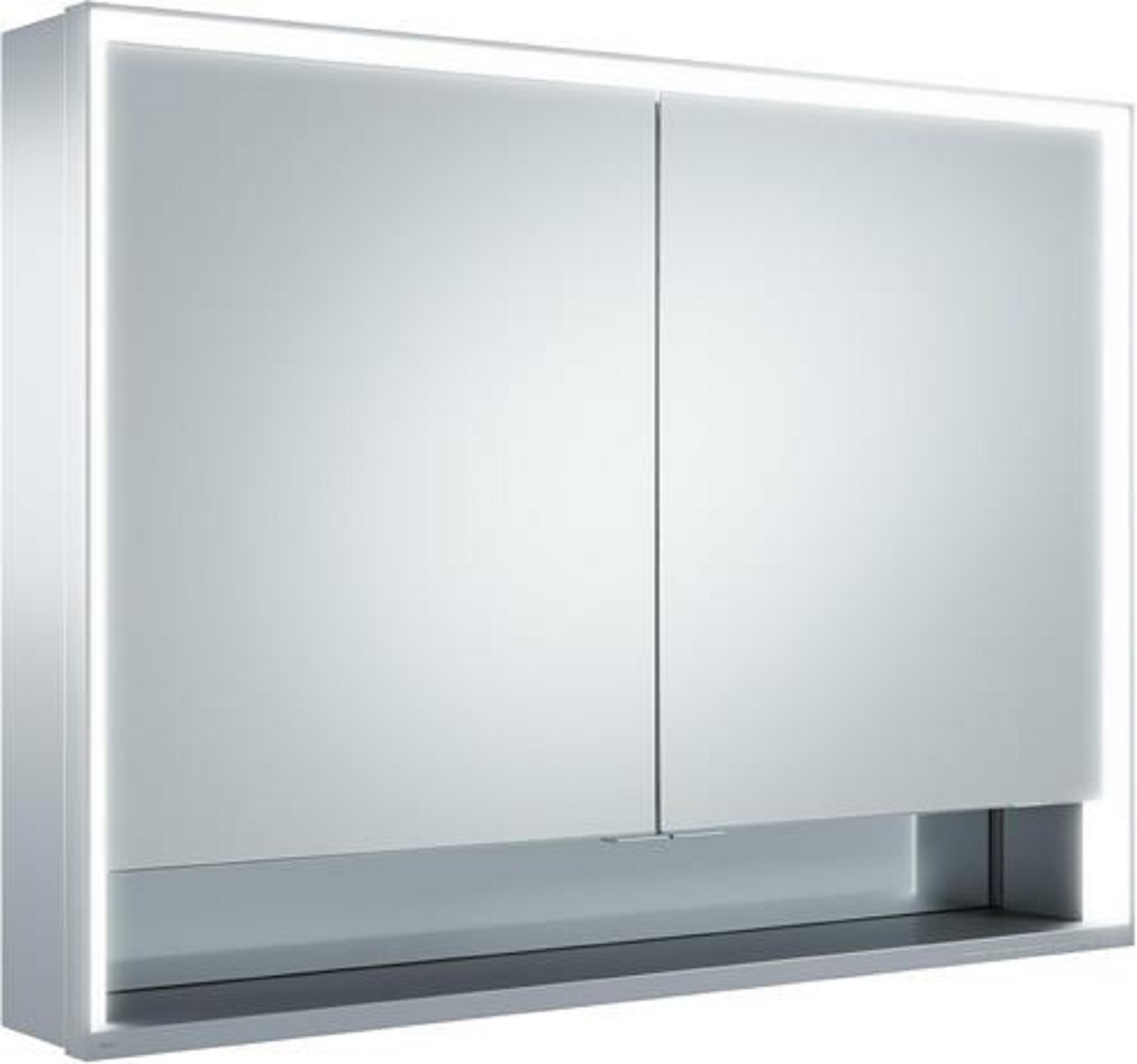 Spiegelschrank | ROYAL LUMOS | 1000 x 735 x 165 mm | 1000 x 735 x 165 mm | silber-gebeizt-eloxiert
