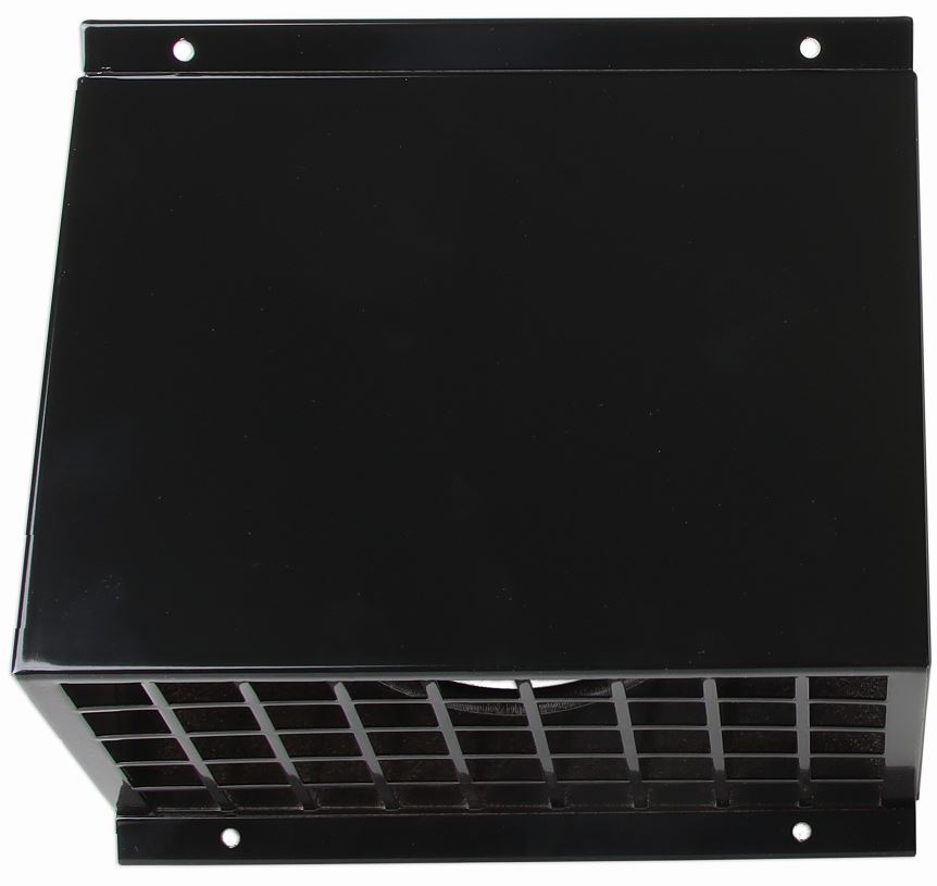 Außenwandhaube Edelstahl, DN 160, schwarz Außenwandhaube Edelstahl, DN 160, schwarz