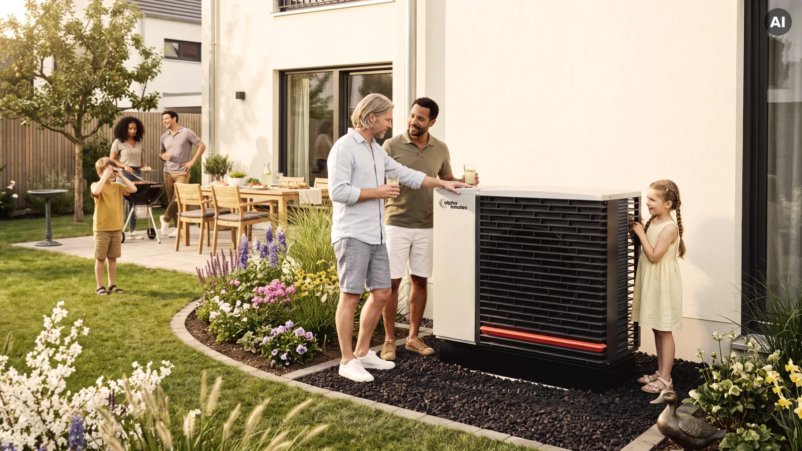 alpha innotec Hybrox 11 Luft/Wasser-Wärmepumpe R290 Monoblock für Außenaufstellung