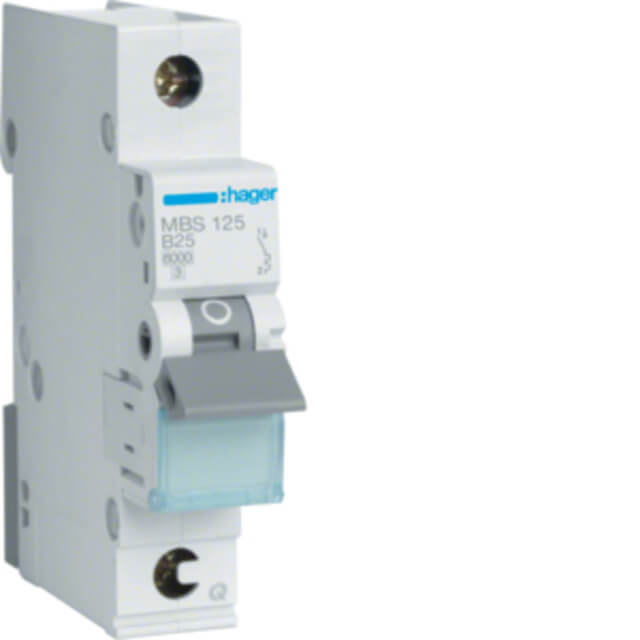 Hager LS-Schalter B25A 1-pol. 6kA