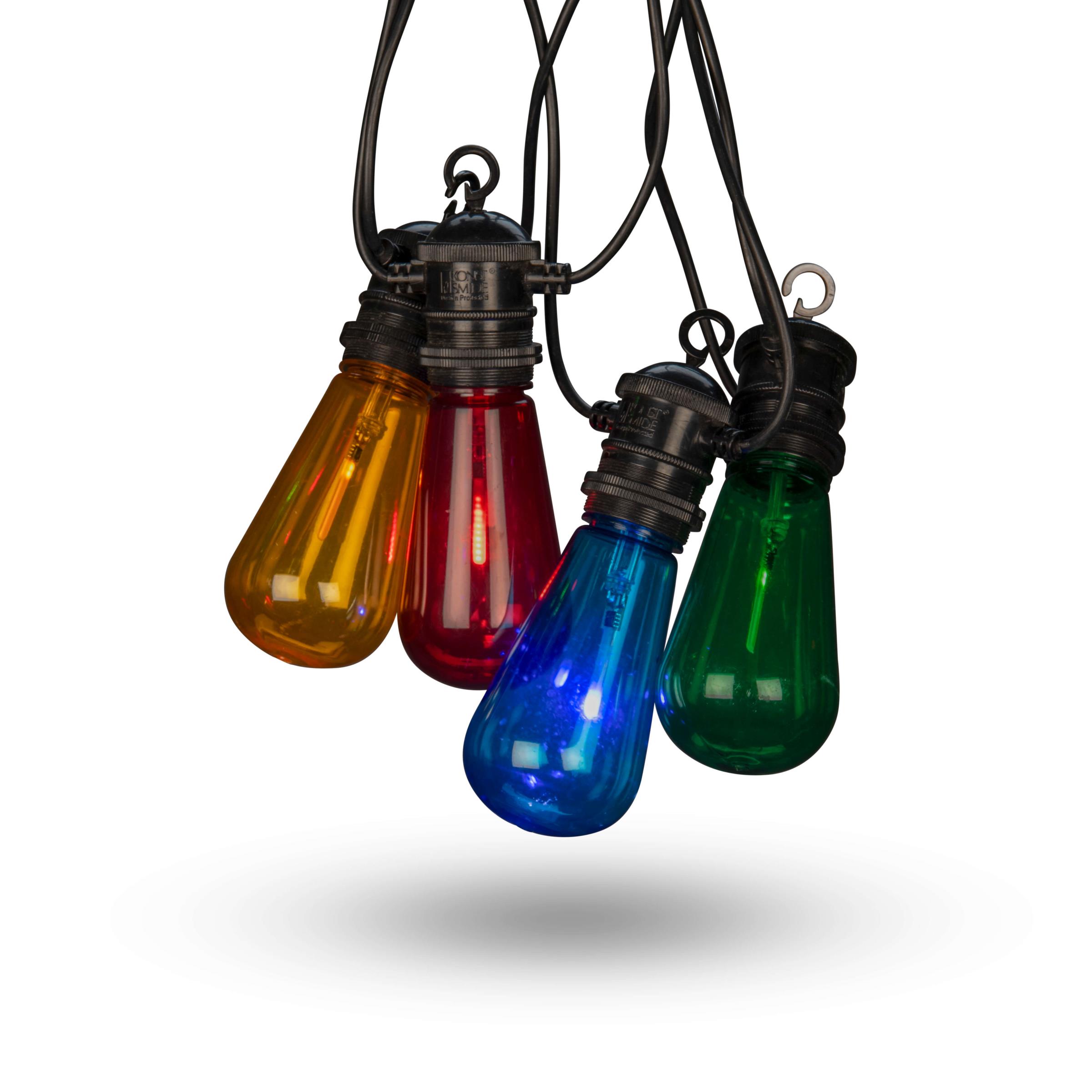 Konstsmide | LED Lichterkette | Water drop | 10 bunte Birnen