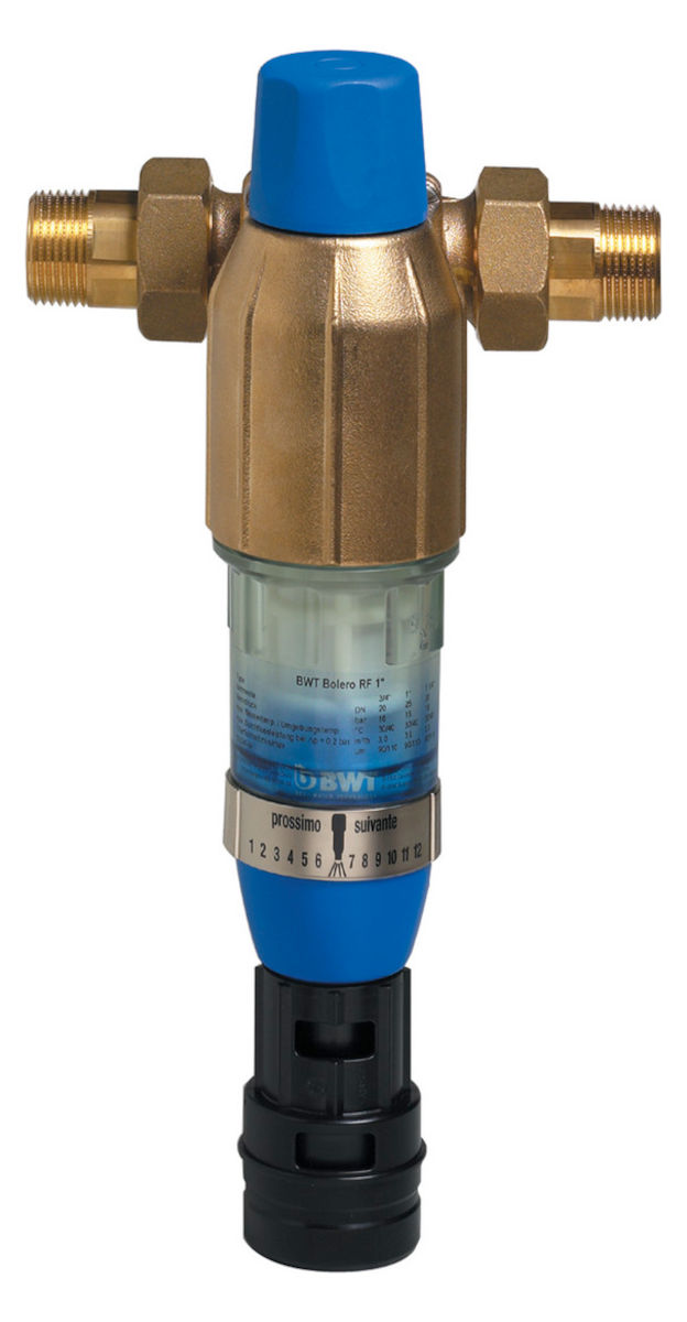 BWT Rückspülfilter Bolero RF DN25, 1 Zoll | Home Perfect BWT Rückspülfilter Bolero RF DN25, 1 Zoll, Frontansicht, vor weißem Hintergrund
