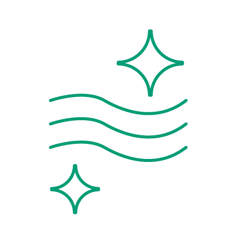 Energie sparen Symbol saubere Luft