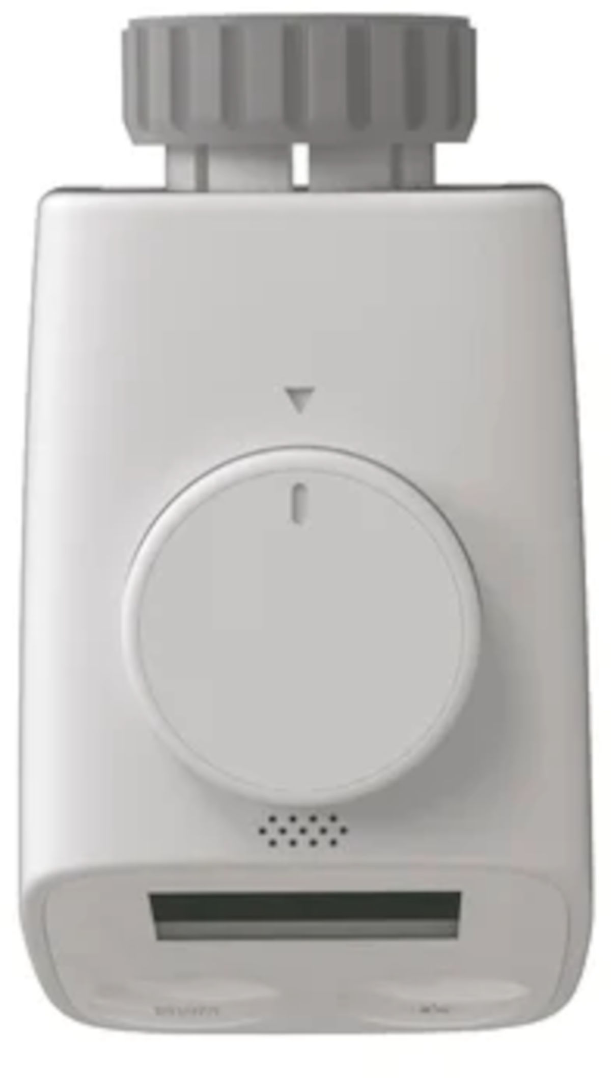 Wesmartify Smart Home Heizkörperthermostat, Draufsicht, vor weißem Hintergrund