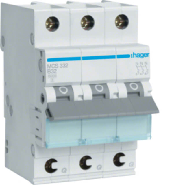 Hager LS-Schalter C32A 3-pol. 6kA
