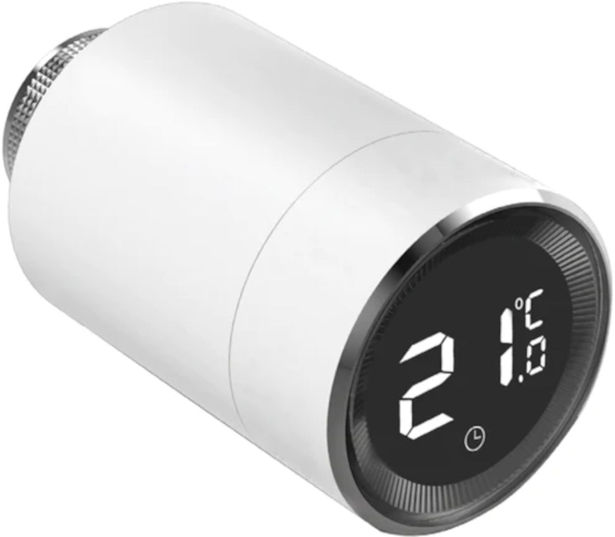 Wesmartify Smart Home Heizkörperthermostat Premium | Home Perfect Wesmartify Smart Home Heizkörperthermostat Premium, Schrägansicht, vor weißem Hintergrund