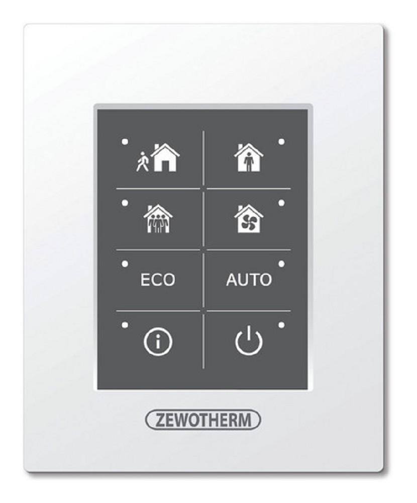 Vent Bedienpanel Standard, C6.2 für zentrale Lüftungsgeräte Vent Bedienpanel Standard, C6.2 für zentrale Lüftungsgeräte