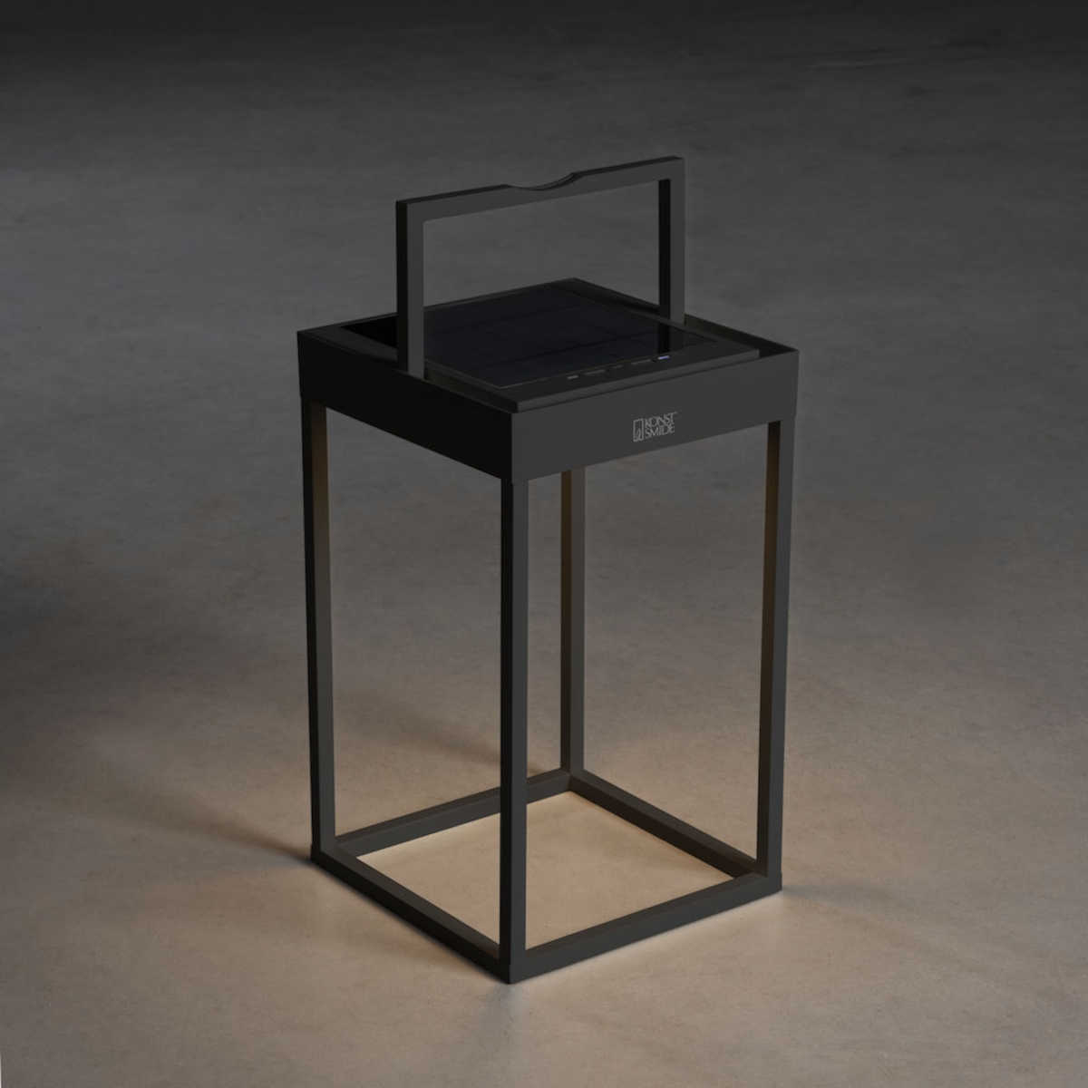 Konstsmide Portofino Solar/USB-Laterne schwarz | Home Perfect