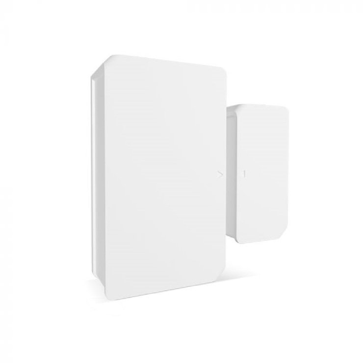 SONOFF Wireless Tür-/Fenstersensor, vor weißem Hintergrund, Schrägansicht