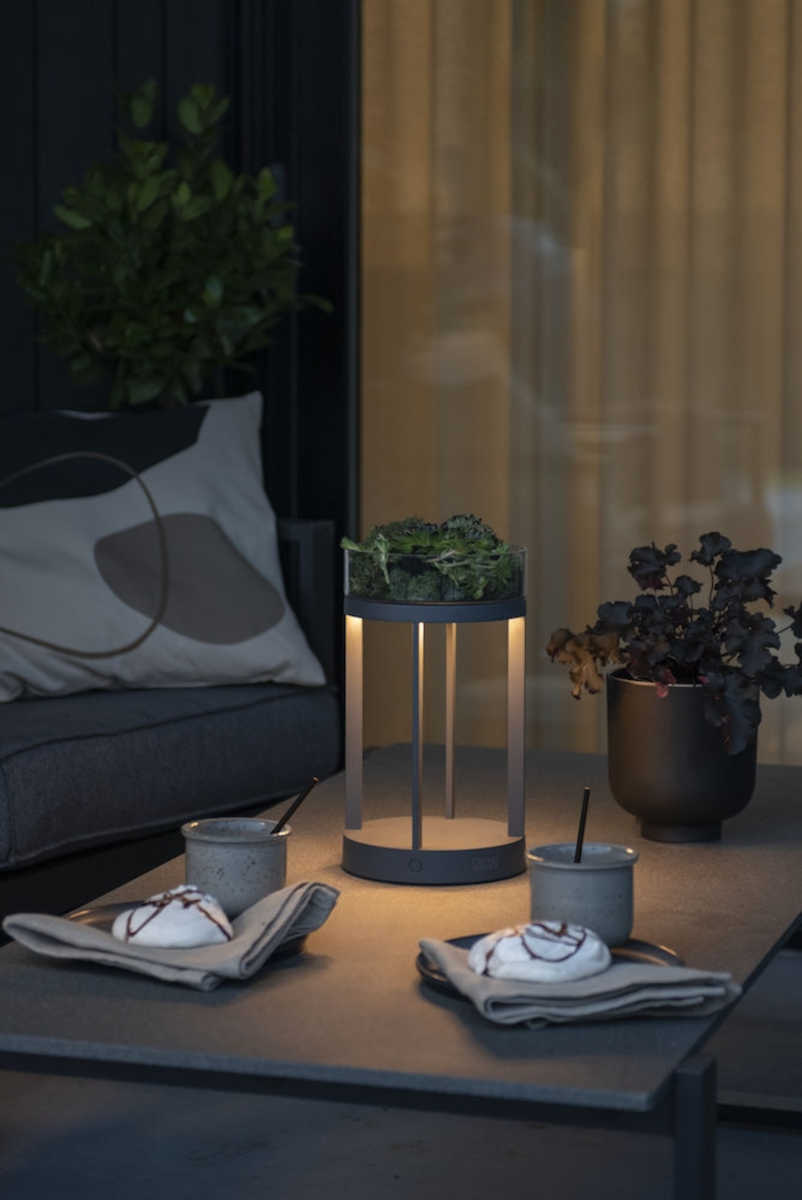 Konstsmide Chieti USB-Laterne Grau | Home Perfect