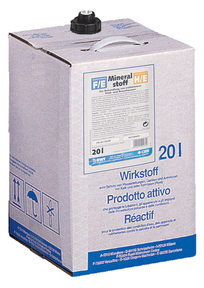 BWT Mineralstofflösung Quantophos Cu2/CS | Home Perfect BWT Mineralstofflösung Quantophos Cu2/CS, Frontansicht, vor weißem Hintergrund