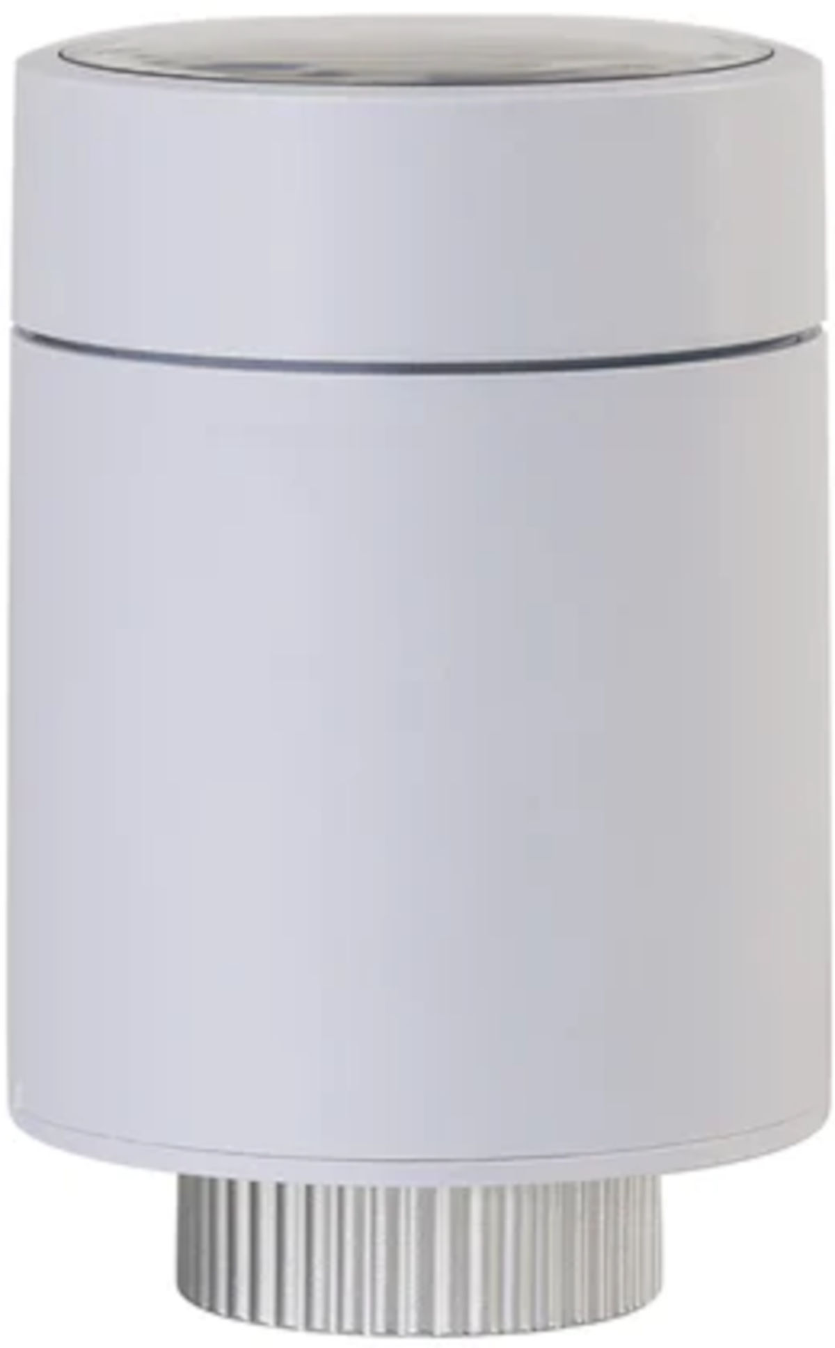 Wesmartify Smart Home Heizkörperthermostat Premium, Seitenansicht, vor weißem Hintergrund