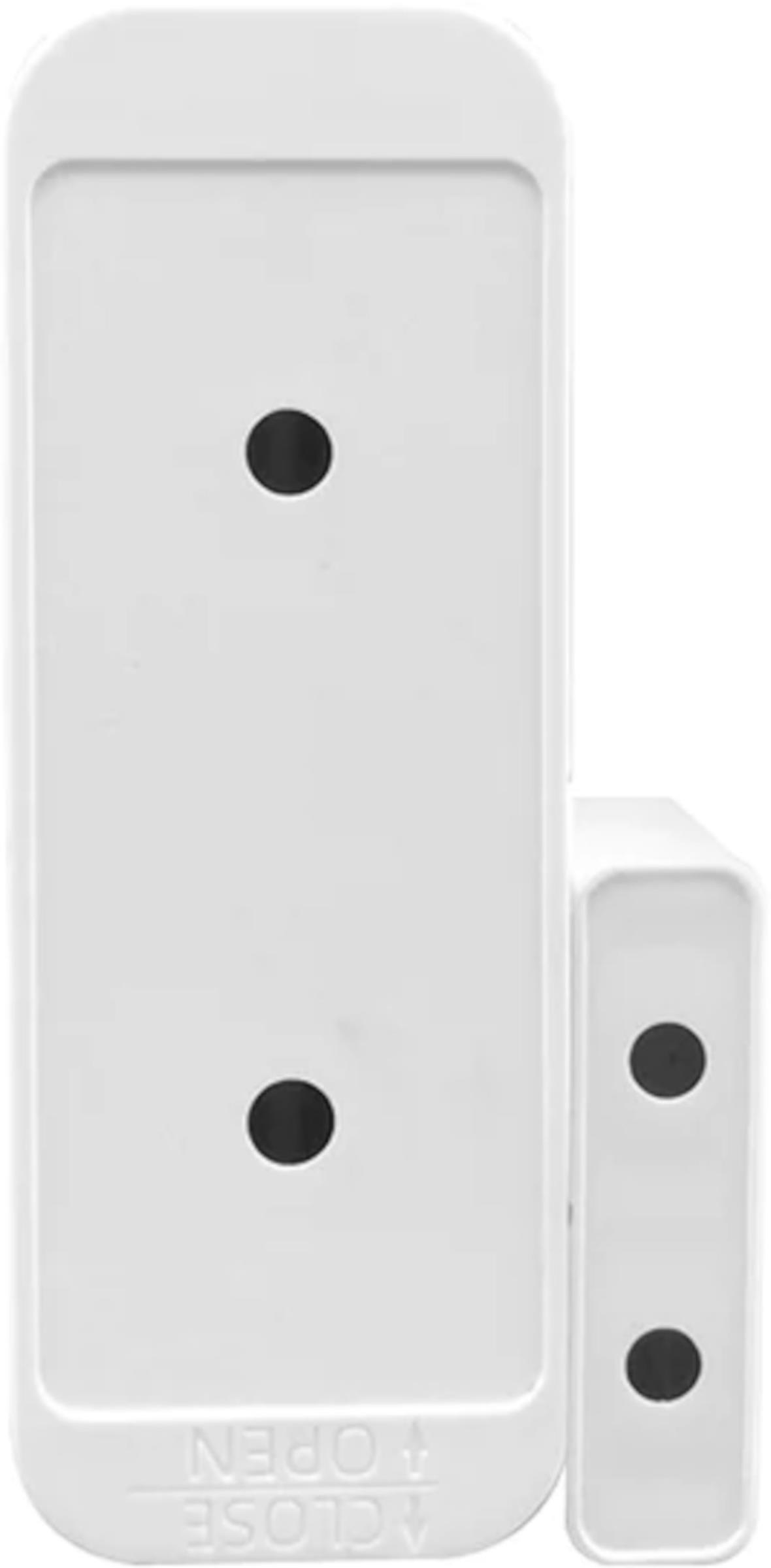 Smart Home Fenster- & Türsensor, Rückansicht, auf weißem Hintergrund