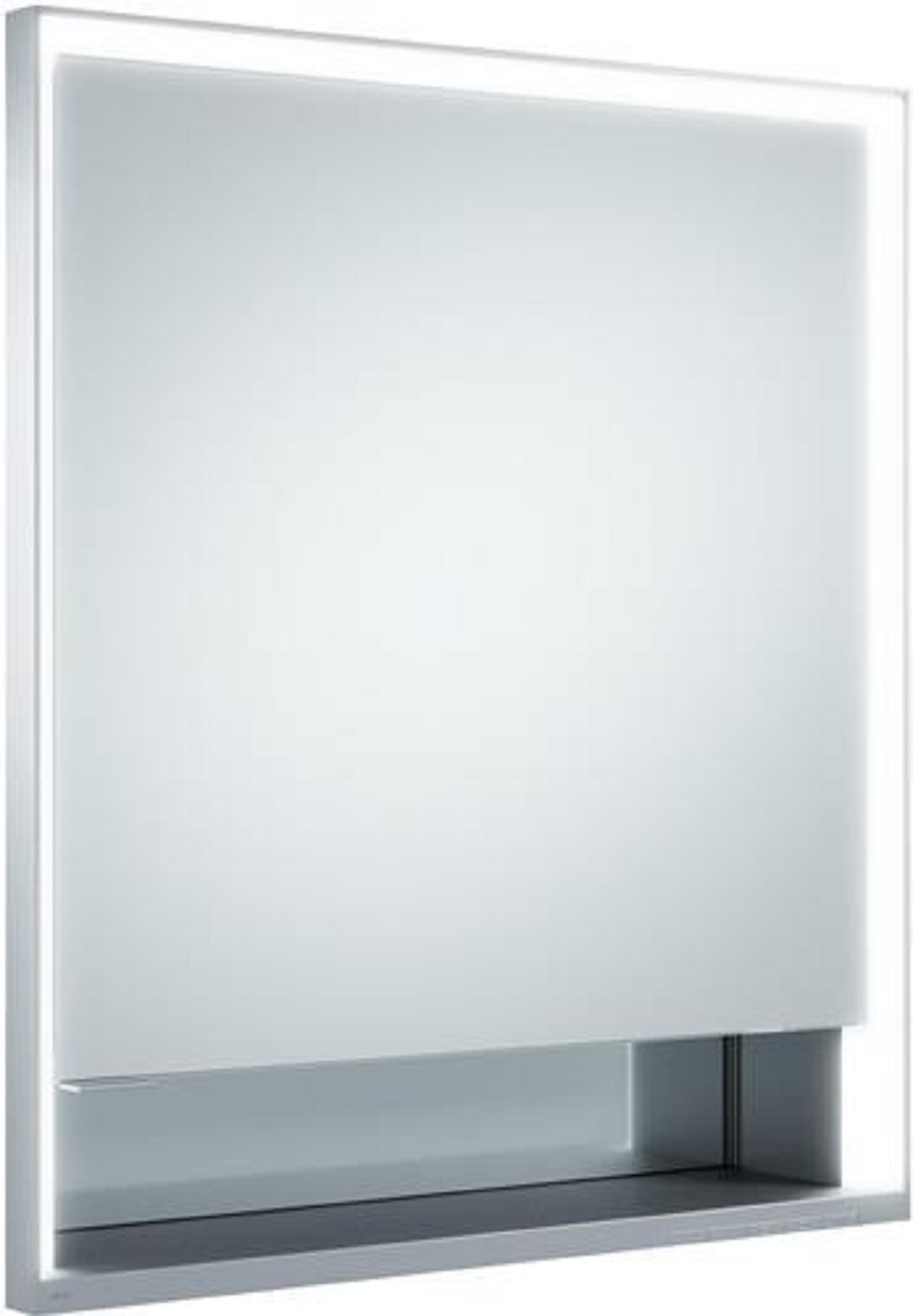 Spiegelschrank | ROYAL LUMOS | 650 x 735 x 165 mm | Anschlag rechts | silber-gebeizt-eloxiert