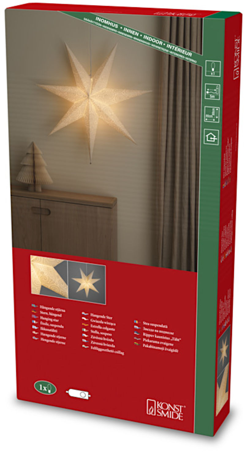 Produktverpackung der LED Szenerie "Weihnachtsdorf mit Kirche"