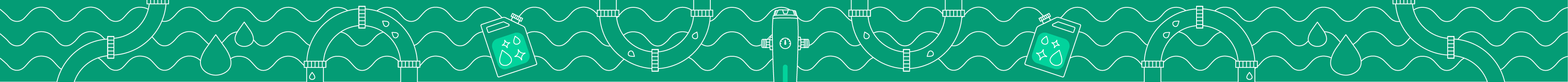 weiße Icons zum Thema Wasseraufbereitung auf grünem Hintergrund