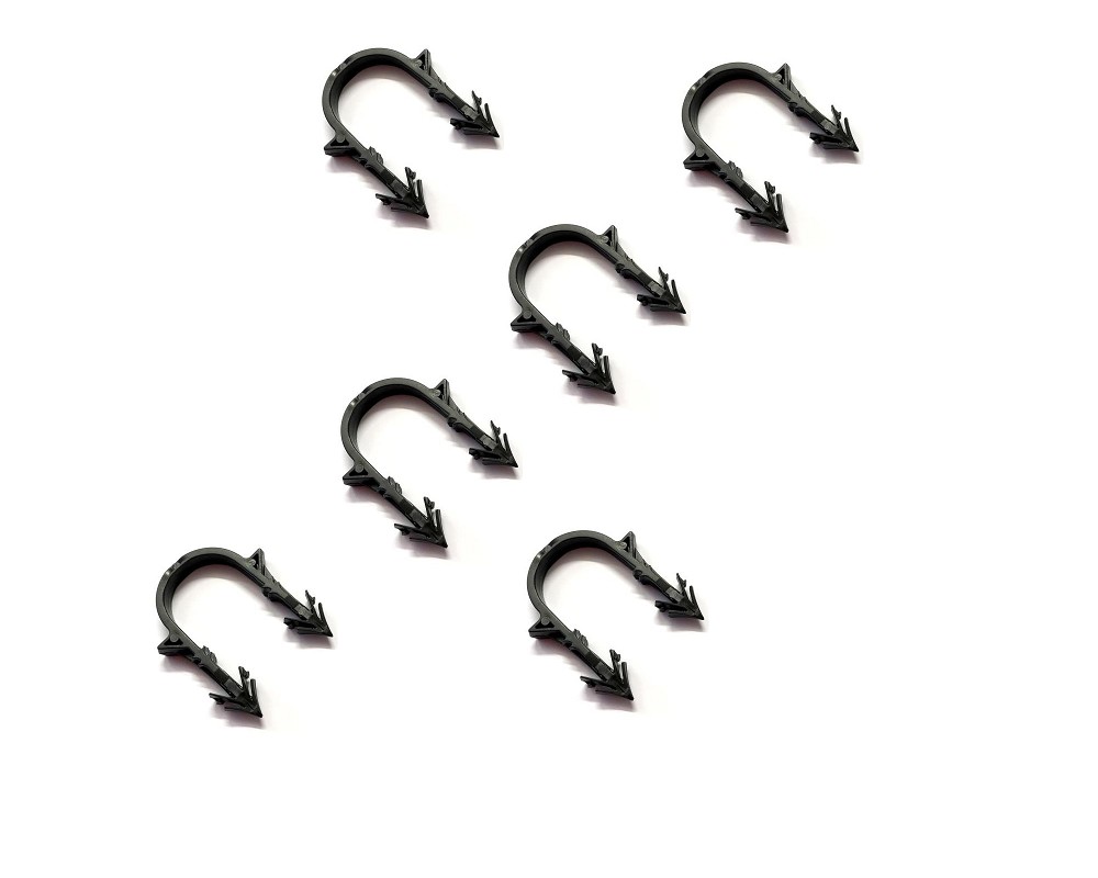 Tackernadeln / Ankerclips für Fußbodenheizrohre | Home Perfect Tackernadeln / Ankerclips für Fußbodenheizrohre, 6 Tackernadeln, Draufsicht vor weißem Hintergrund
