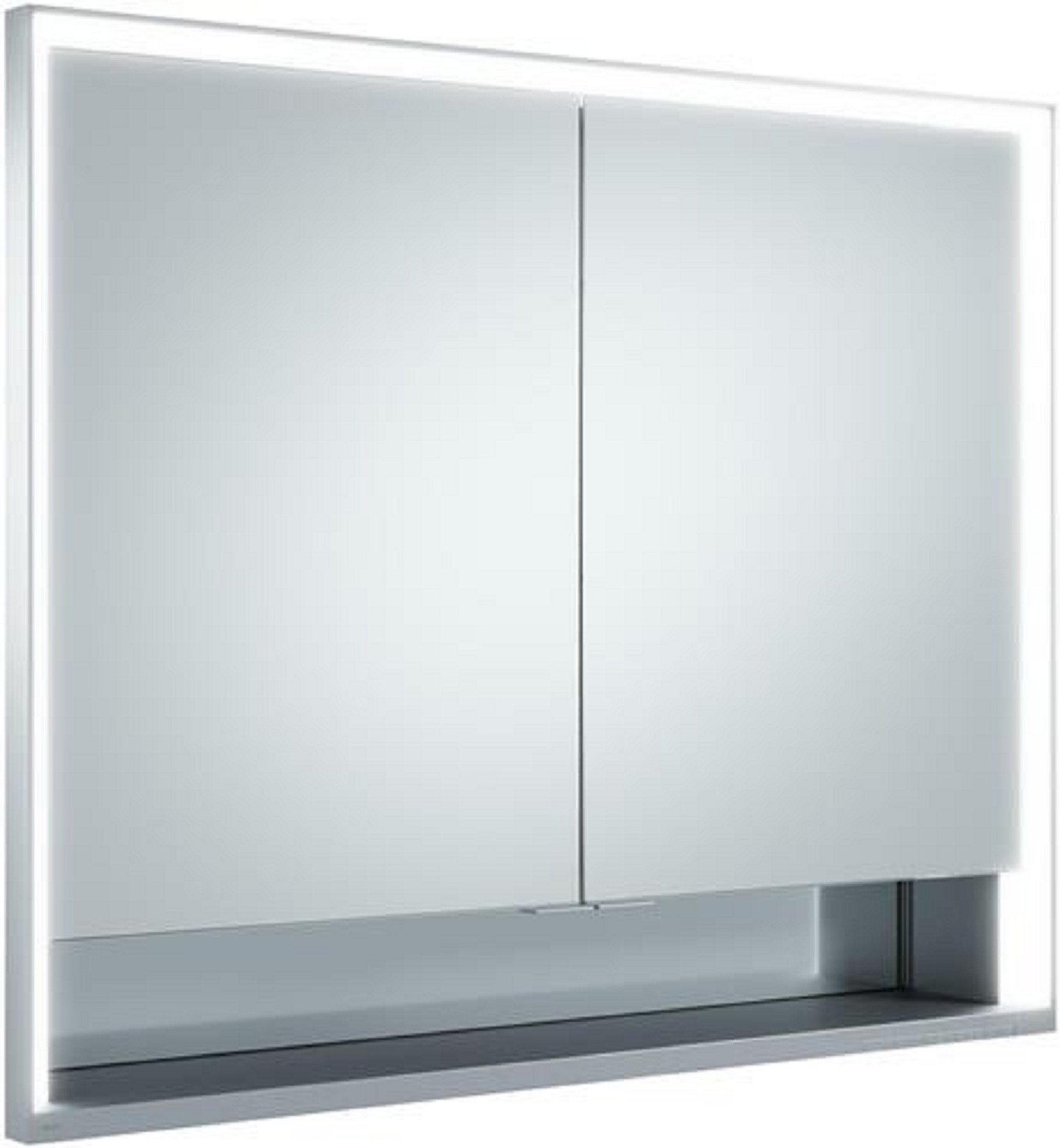 Spiegelschrank | ROYAL LUMOS | 900 x 735 x 165 mm | 900 x 735 x 165 mm | silber-gebeizt-eloxiert