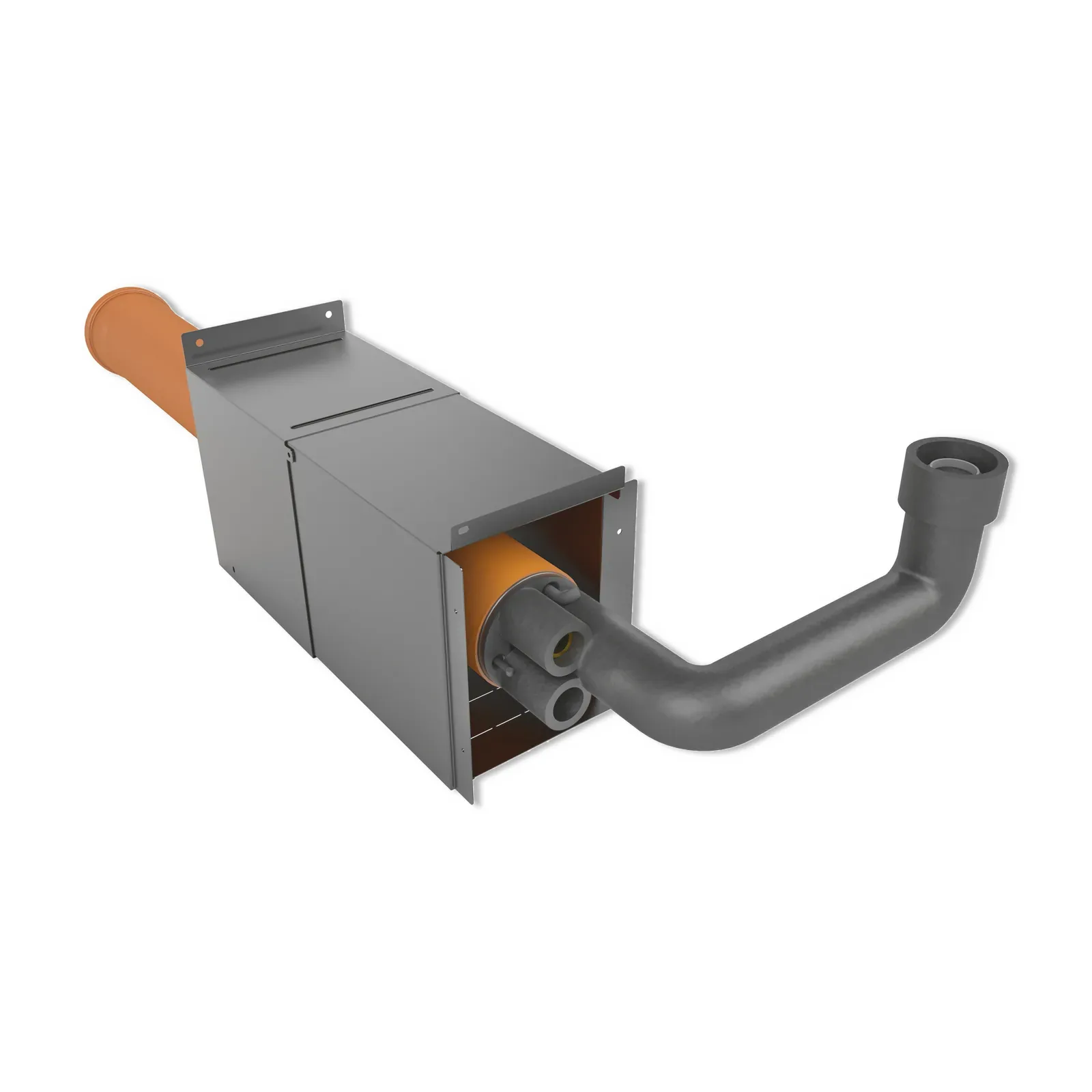 alpha innotec WDF-O Wanddurchführung oberirdisch, 2 x Cu-Rohr 28 mm