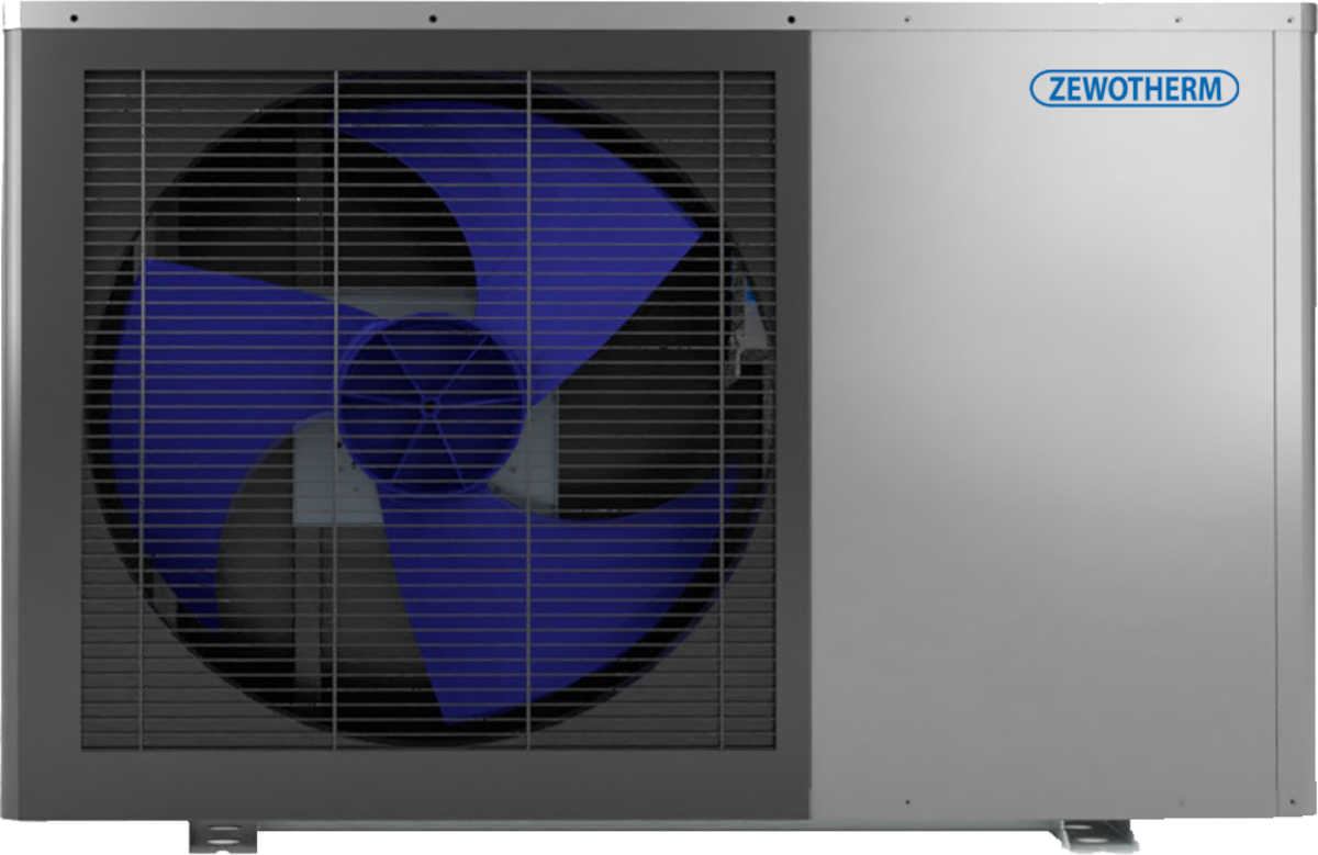 Zewo Wärmepumpe Eco Easy 32 Monoblock-Wärmepumpe, 8 kW, Vorderansicht, vor weißem Hintergrund