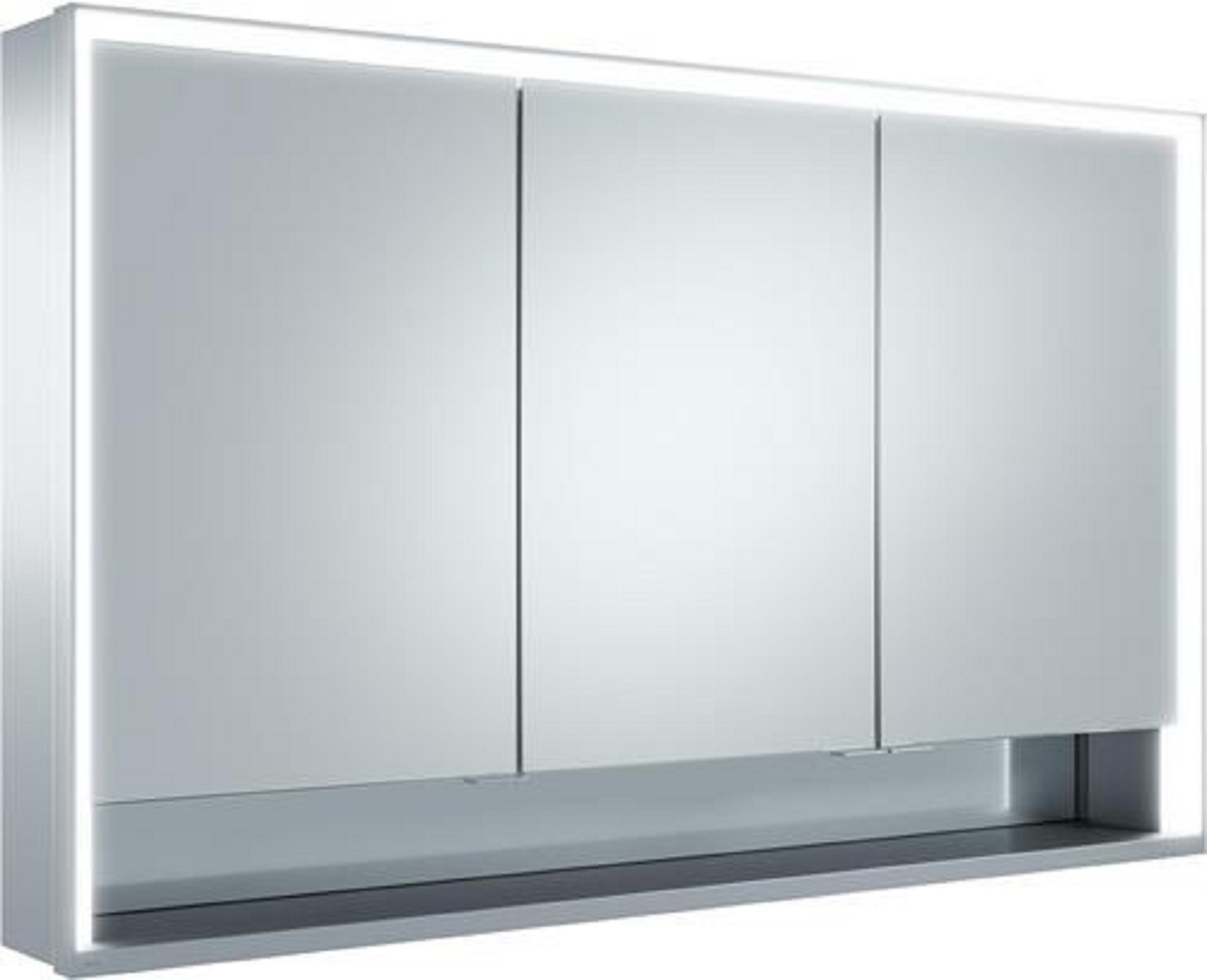 Spiegelschrank | ROYAL LUMOS | 1200 x 735 x 165 mm | 1200 x 735 x 165 mm | silber-gebeizt-eloxiert
