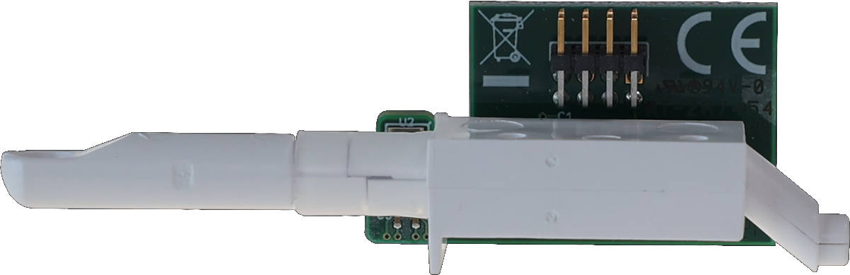 ZEWO SmartFan 2.0 Drucksensor, Funk, Seitenansicht, vor weißem Hintergrund