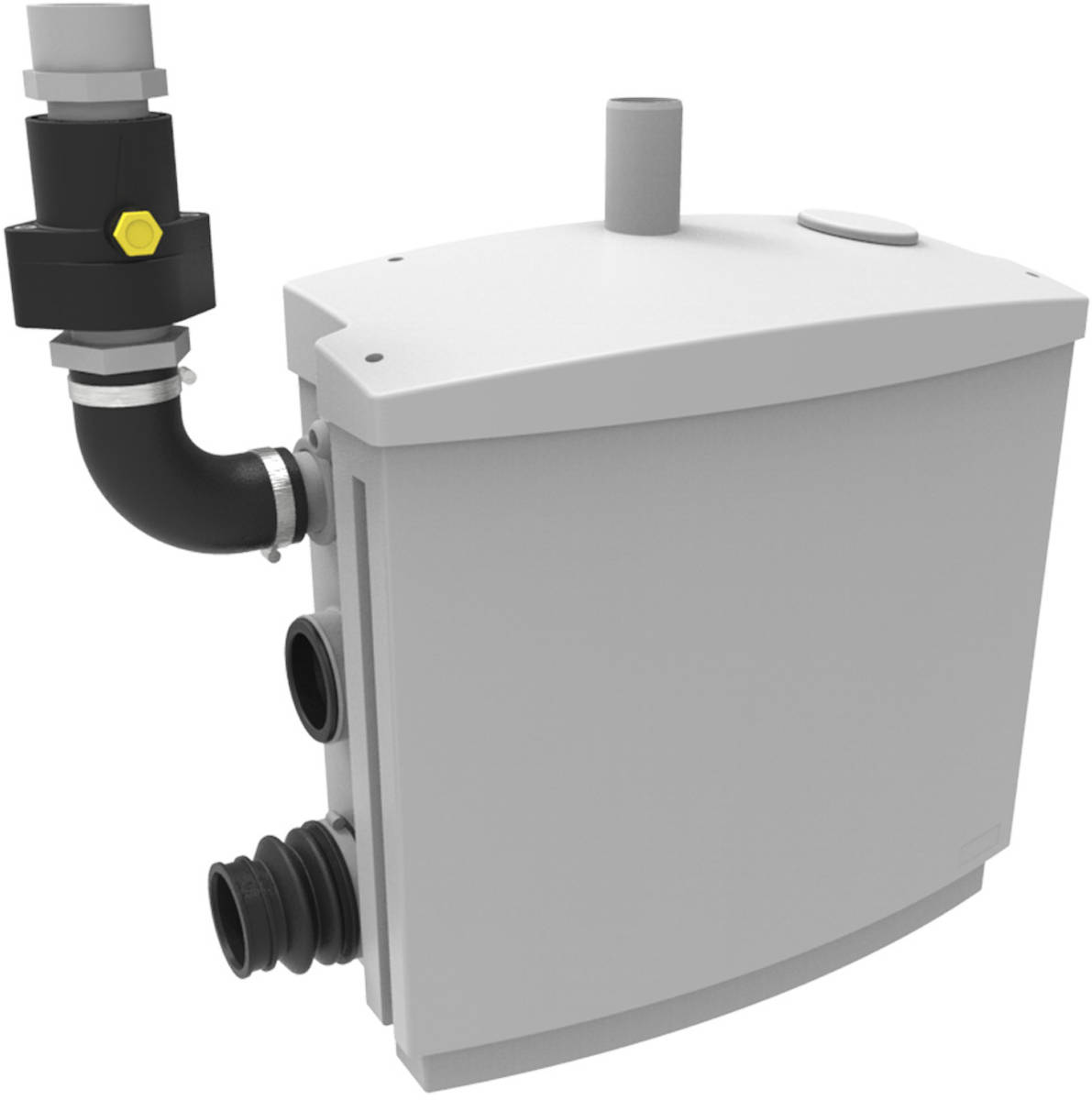 JUNG JP Schmutzwasserhebeanlage Hebefix plus | Home Perfect JUNG JP Schmutzwasserhebeanlage Hebefix plus, Vorderansicht, vor weißem Hintergrund