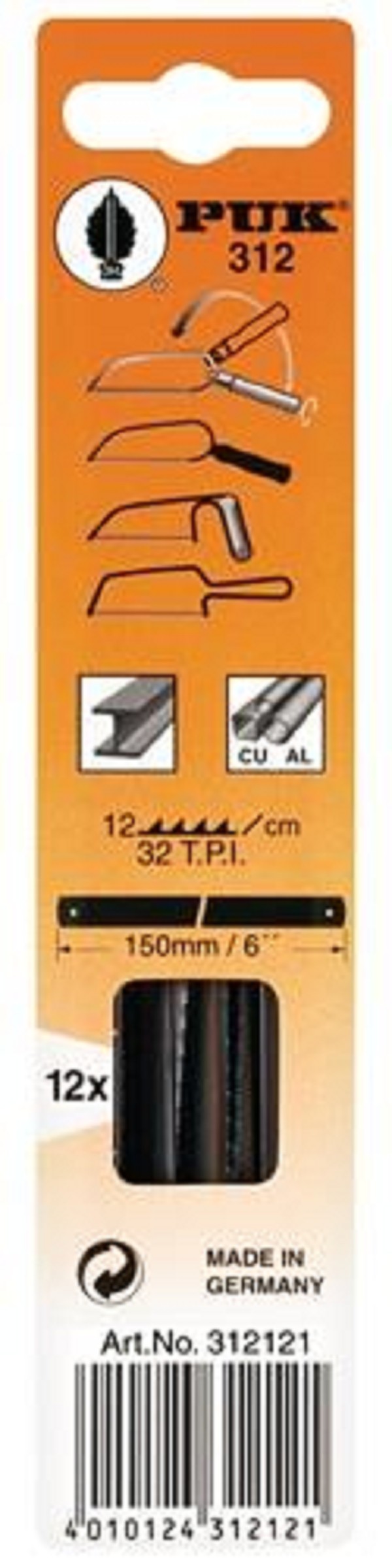 Sägeblatt 150x6 mm, 12 Z/cm