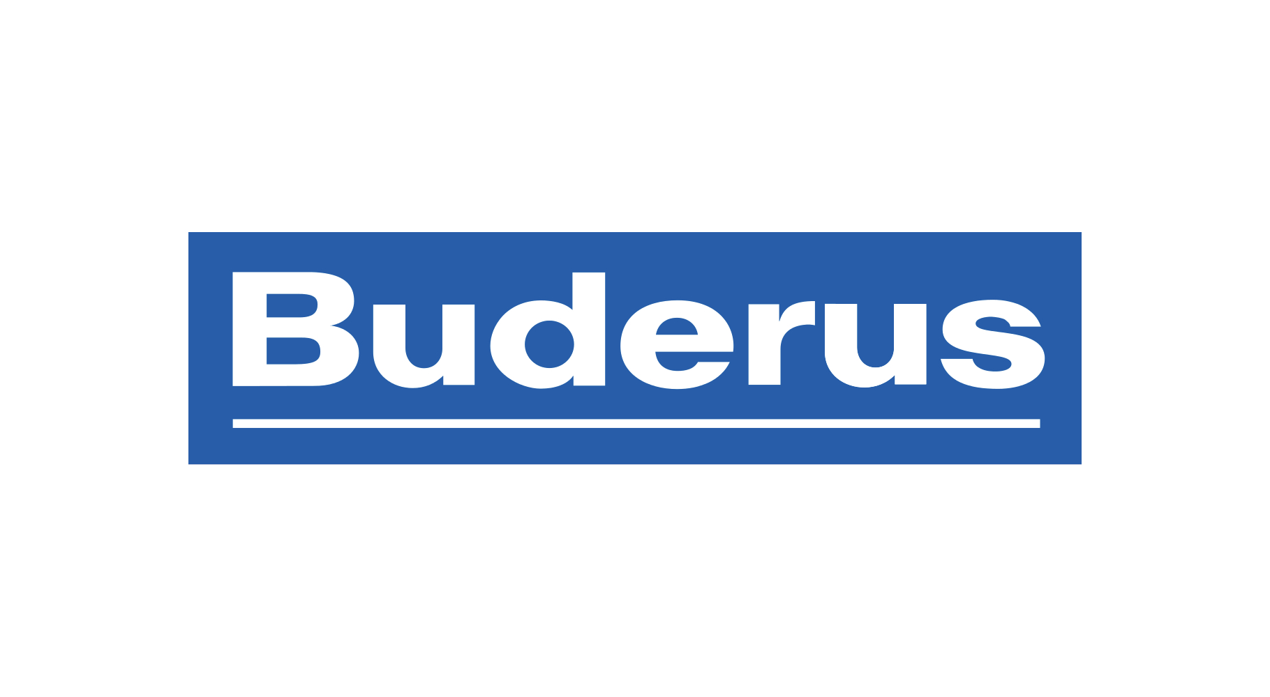 Buderus Logo vor weißem Hintergrund
