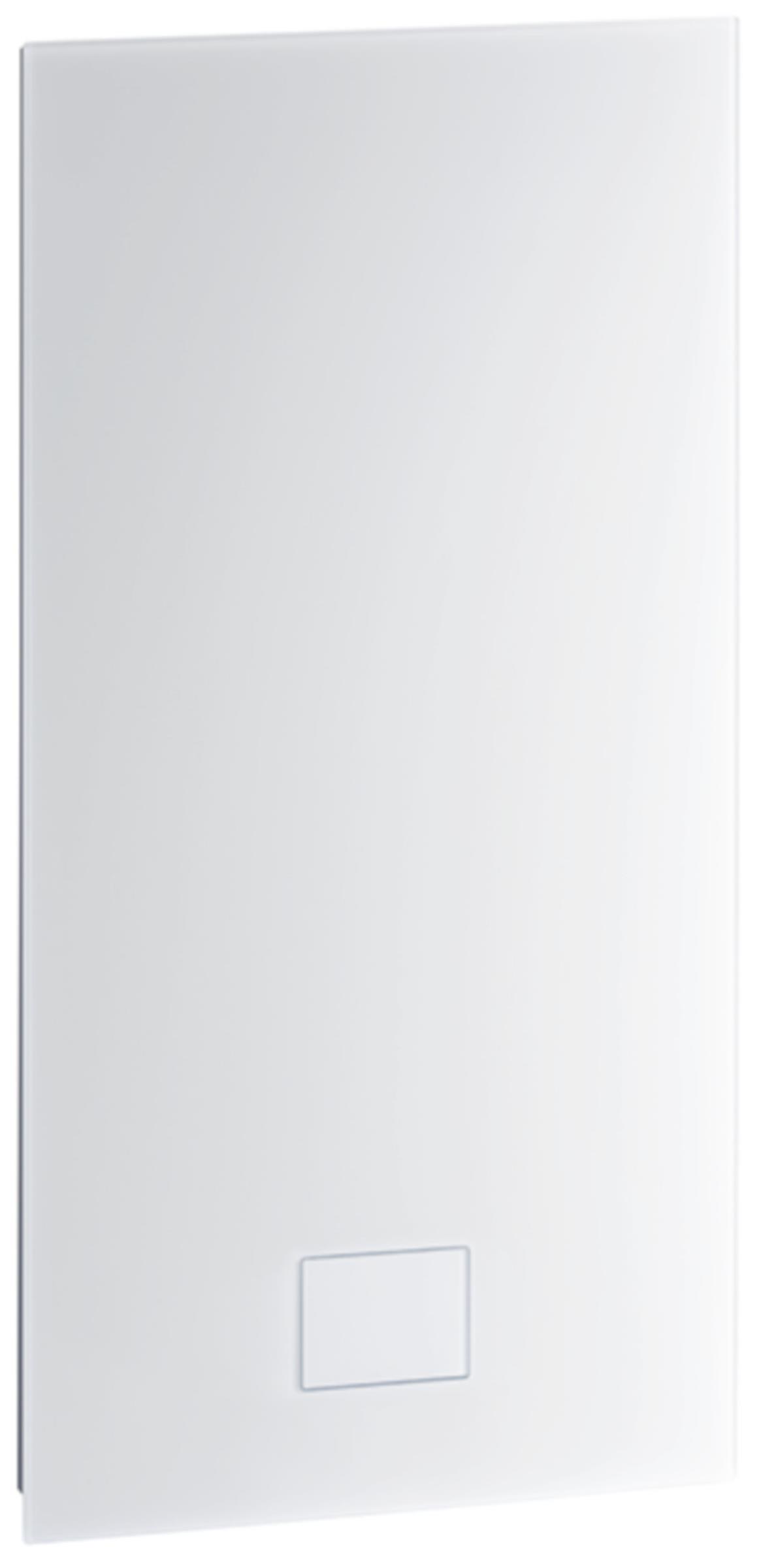 ZEWO Kompakt LG 75 H Geräteabdeckung, vollflächig aus Glas, Frontalansicht, auf weißem Hintergrund