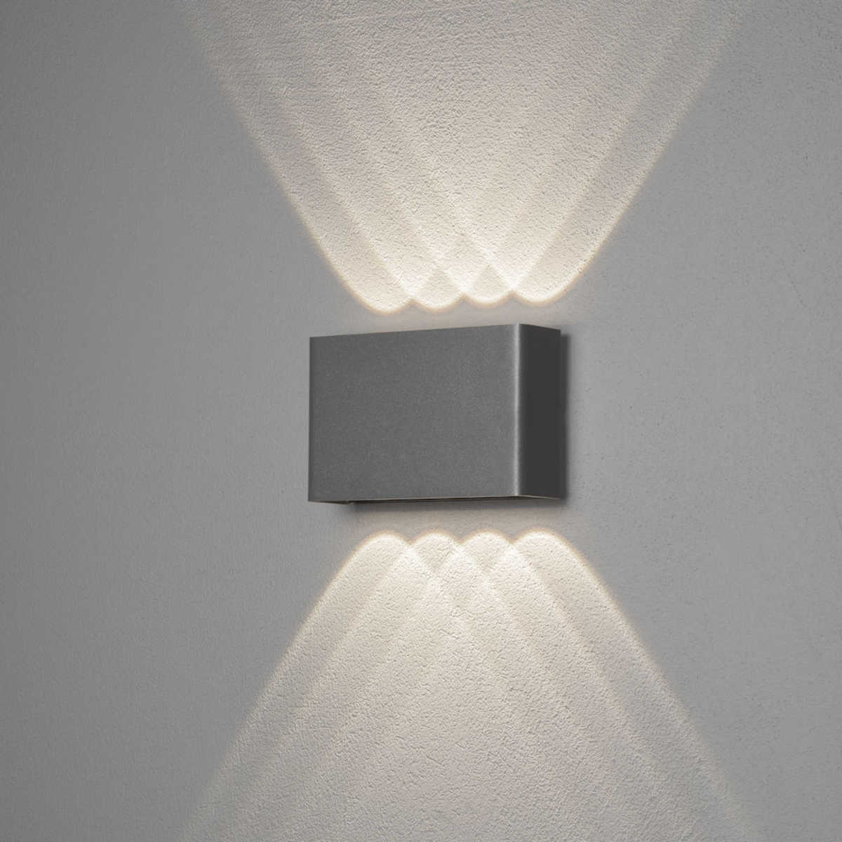 Konstsmide Chieri Wandleuchte 2x4 LED anthrazit | Home Perfect